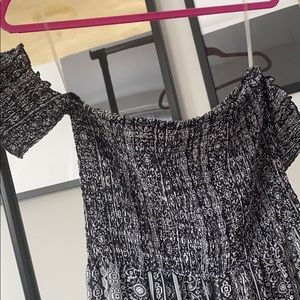 Off the shoulder Maxi Dress with Leg Slits